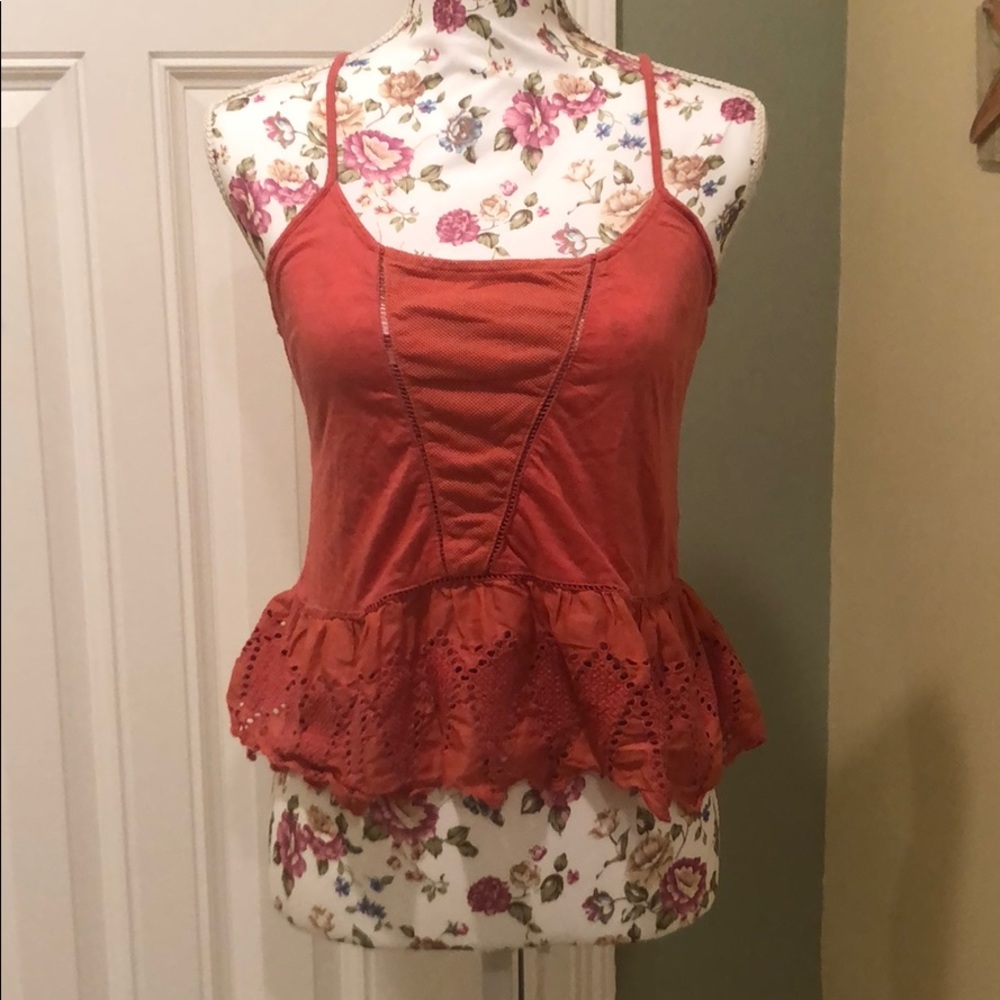 Old navy orange tank size xs